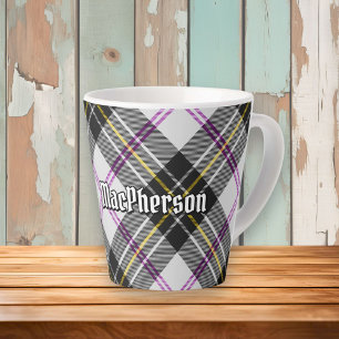 Clan MacPherson Dress Tartan Latte Mug