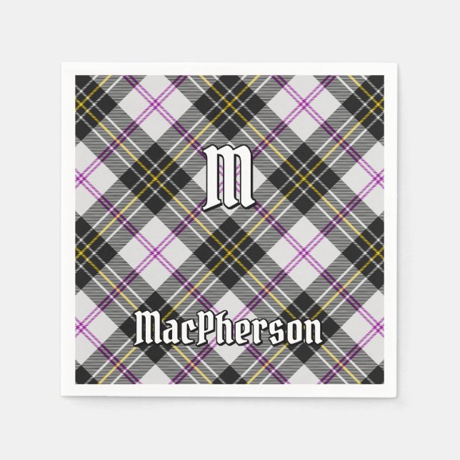 Clan MacPherson Dress Tartan Napkins (Front)