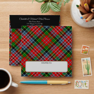 Clan MacPherson Enveloppe Tartan