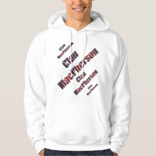 Clan MacPherson Four Tartan Name Logos, Hoodie