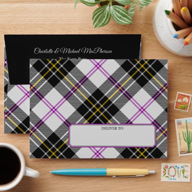 Clan MacPherson habit Tartan Enveloppe (Desk)