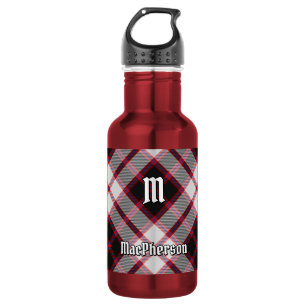 Clan MacPherson Hunting Tartan Steel Water Bottle