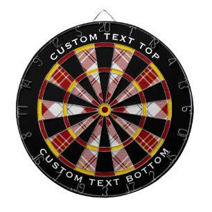 Clan MacPherson Red Dress Tartan Dart Board