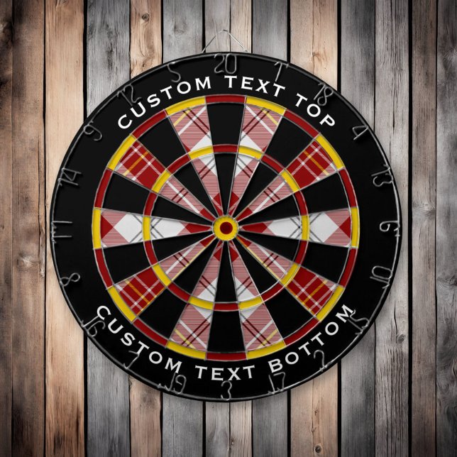 Clan MacPherson Red Dress Tartan Dart Board (Creator Uploaded)