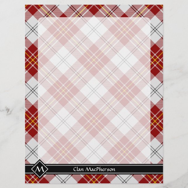 Clan MacPherson Red Dress Tartan Flyer (Front)