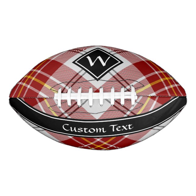 Clan MacPherson Red Dress Tartan Football (Front)