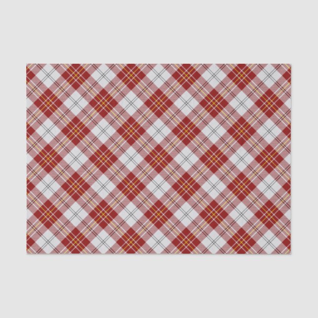 Clan MacPherson Red Dress Tartan Tissue Paper (Front)