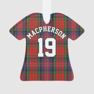Clan MacPherson Red Tartan Christmas Jersey Ornament