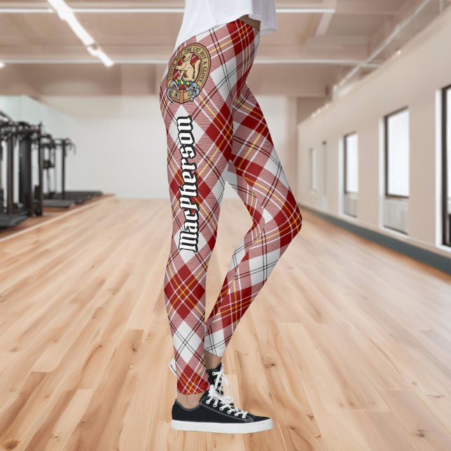 Clan MacPherson Robe rouge Tartan Leggings (Créateur téléchargé)