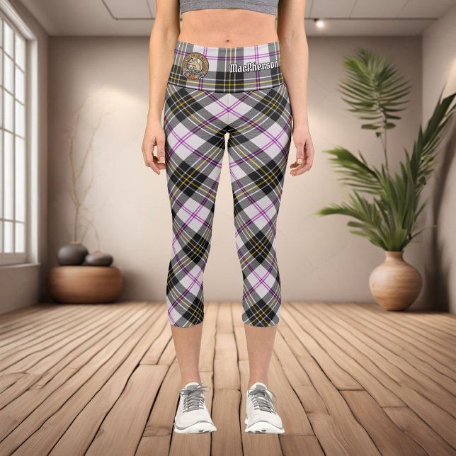 Clan MacPherson robe Tartan Capri Leggings (Créateur téléchargé)