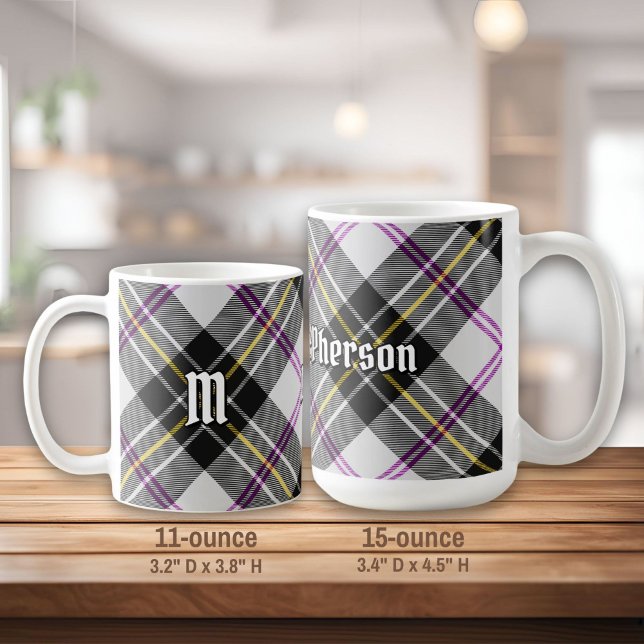 Clan MacPherson robe Tartan Coffee Mug (Créateur téléchargé)