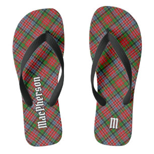 Clan MacPherson Tartan Flip Flops