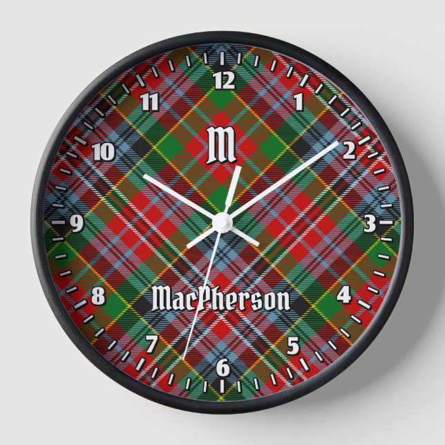 Clan MacPherson Tartan Grande horloge (Recto)