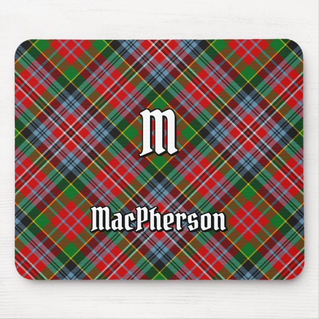 Clan MacPherson Tartan Mouse Pad (Front)