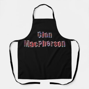 Clan Macpherson Tartan Name, Full Print Apron