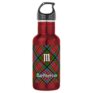 Clan MacPherson Tartan Steel Water Bottle