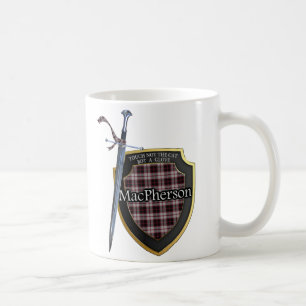 Clan MacPherson Tartan Sword & Shield Cup Mug