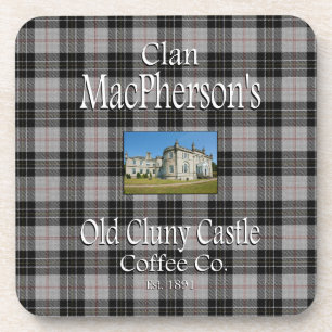 Clan MacPherson's Old Cluny Castle Coffee Co. Coaster