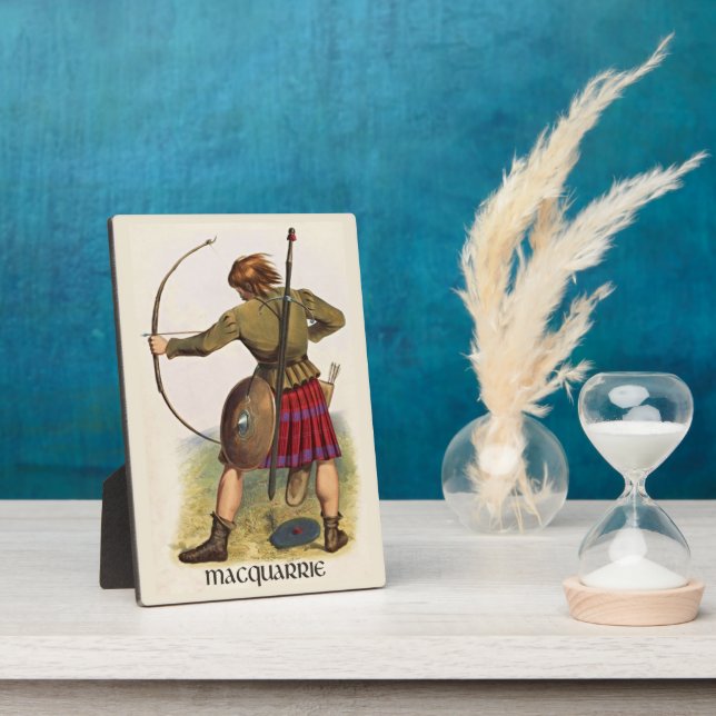 Clan MacQuarrie Clans of Scotland by R. R. McIan Plaque (Side)