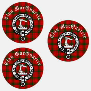 Clan MacQuarrie Tartan and Crest Round