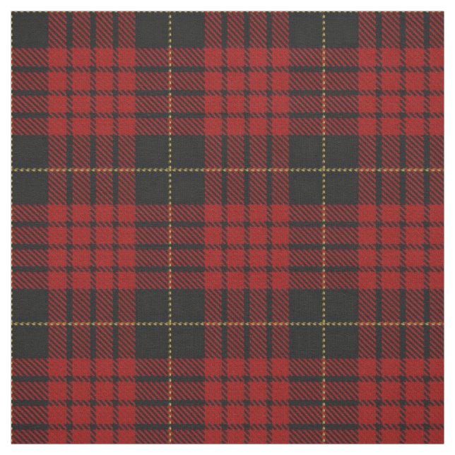 Clan MacQueen Scottish Tartan Plaid Fabric (Swatch)