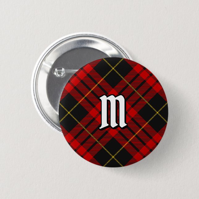 Clan MacQueen Tartan Button (Front & Back)