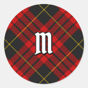 Clan MacQueen Tartan Classic Round Sticker
