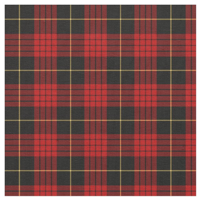 Clan MacQueen Tartan Fabric (Close Up)