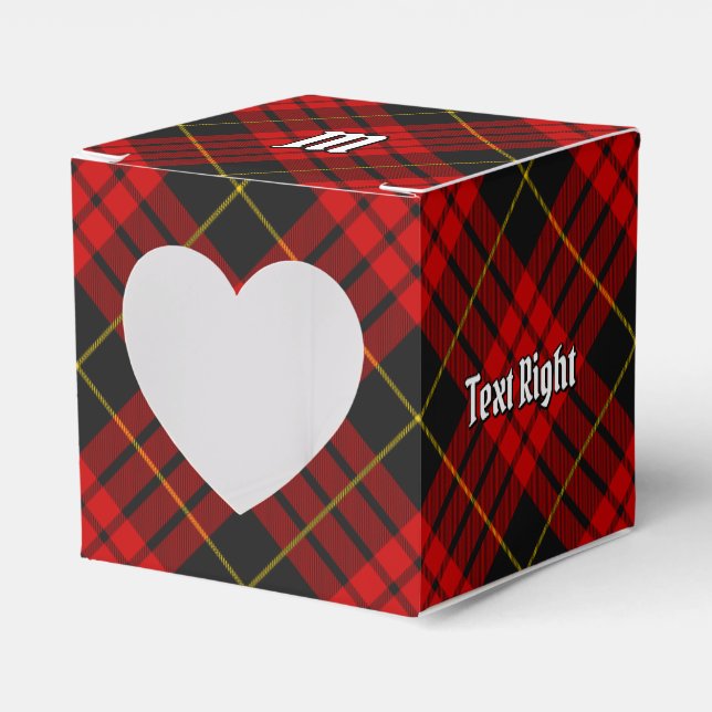 Clan MacQueen Tartan Favor Box (Front Side)