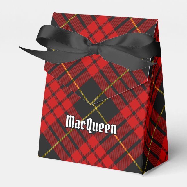 Clan MacQueen Tartan Favor Box (Front Side)