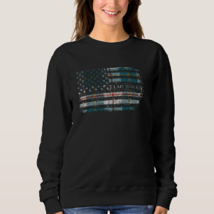 Clan MacRae of Conchra Scottish tartan US flag kil Sweatshirt