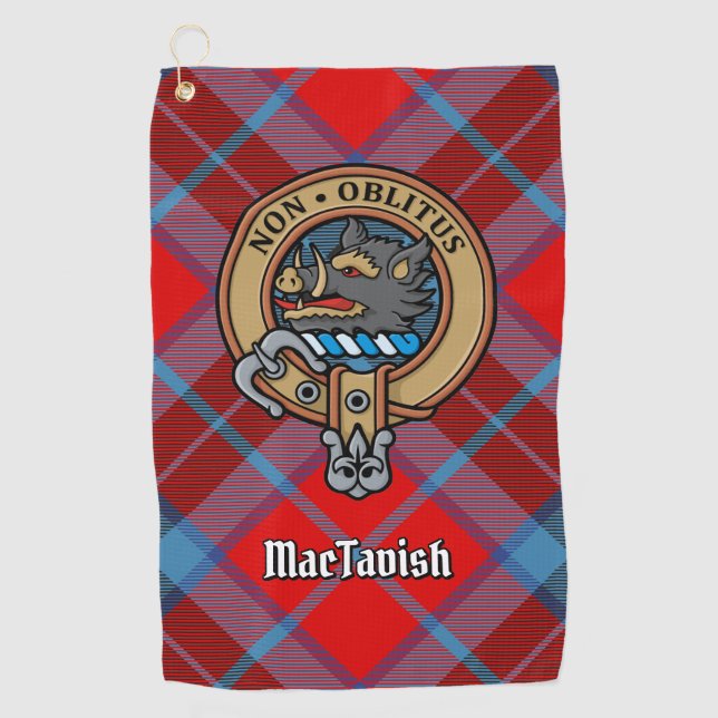 Clan MacTavish Crest Golf Towel (Front)