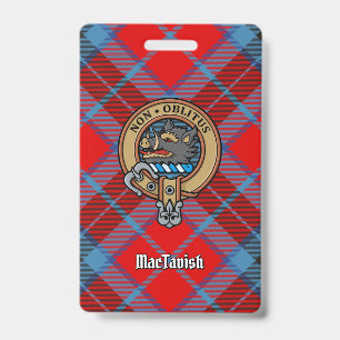 Clan MacTavish Crest over Tartan Badge