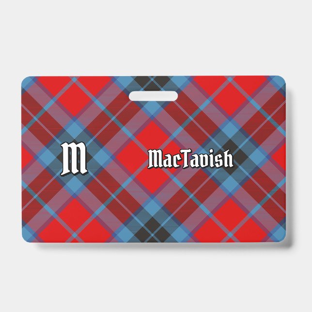 Clan MacTavish Tartan Badge (Front)