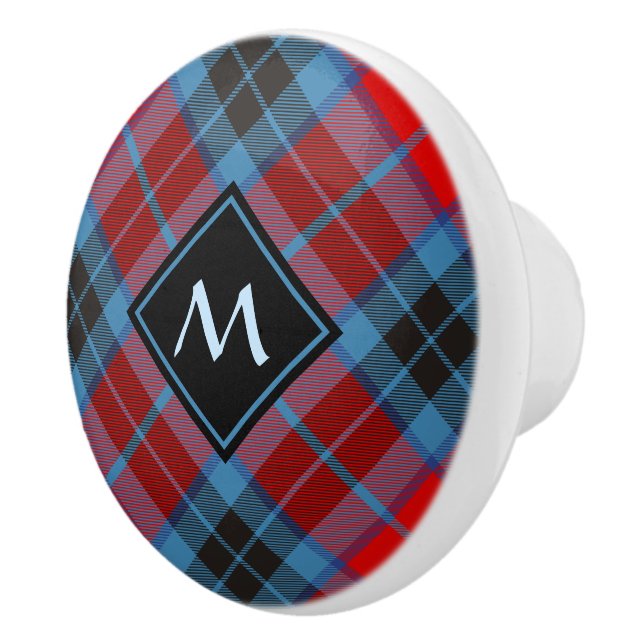 Clan MacTavish Tartan Ceramic Knob (Right)