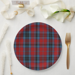 Clan MacTavish Tartan Plaid Paper Plate