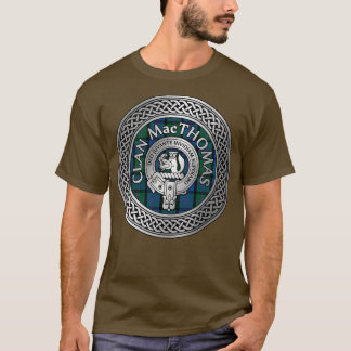 Clan MacThomas Crest Tartan Knot T-Shirt