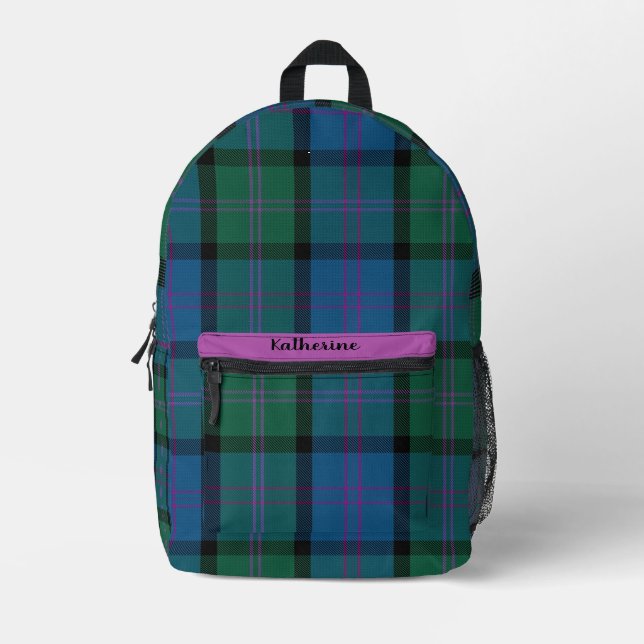Clan MacThomas Personalized Printed Backpack (Front)