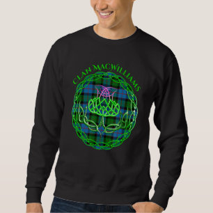 Clan Macwilliams Scottish Tartan Celtic Thistle Sweatshirt