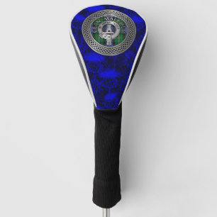 Clan Malcolm Crest & Tartan Knot Golf Head Cover