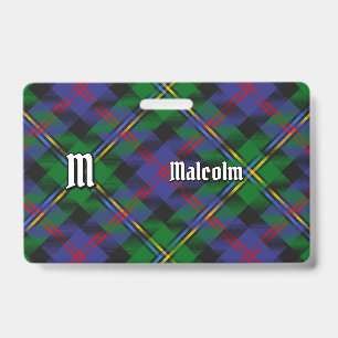 Clan Malcolm Tartan Badge