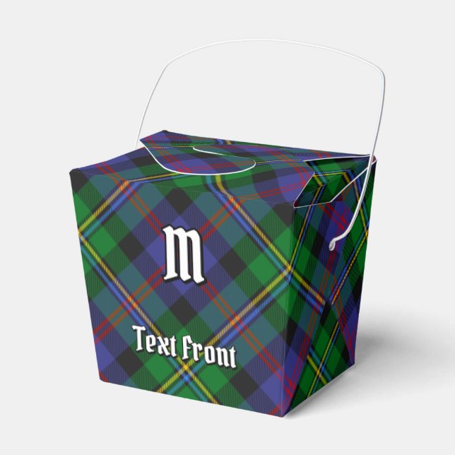 Clan Malcolm Tartan Favor Box (Front Side)