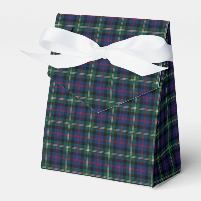Clan Malcolm Tartan Favor Box (Front Side)
