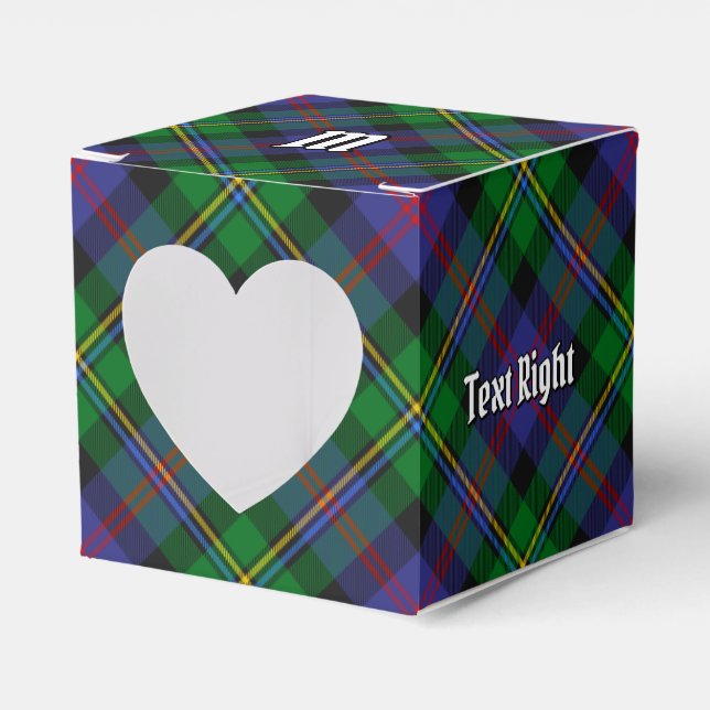 Clan Malcolm Tartan Favor Box (Front Side)