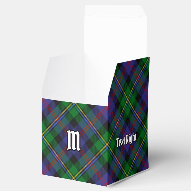 Clan Malcolm Tartan Favor Box (Opened)