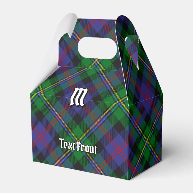 Clan Malcolm Tartan Favor Box (Front Side)