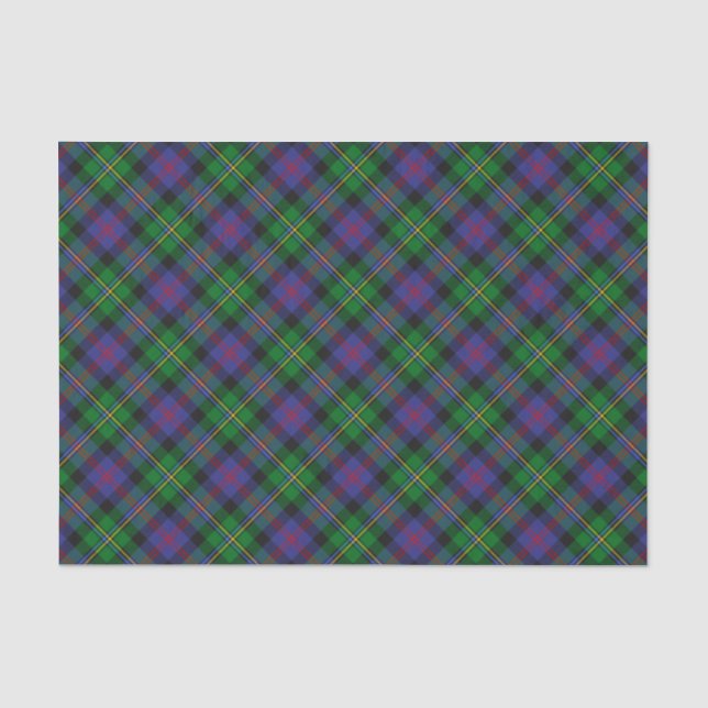 Clan Malcolm Tartan Tissue Paper (Front)