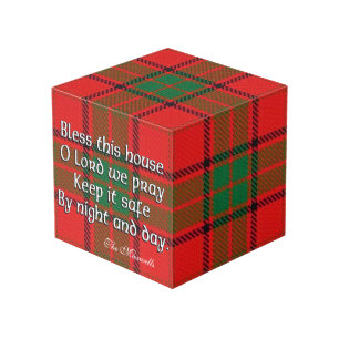 Clan Maxwell Tartan House Blessing Cube