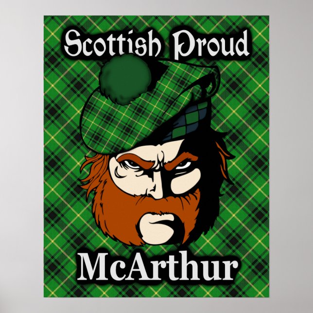 Clan McArthur Scottish Tartan Poster (Front)