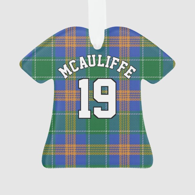 Clan McAuliffe MacAuliffe Tartan Christmas Jersey (dos)